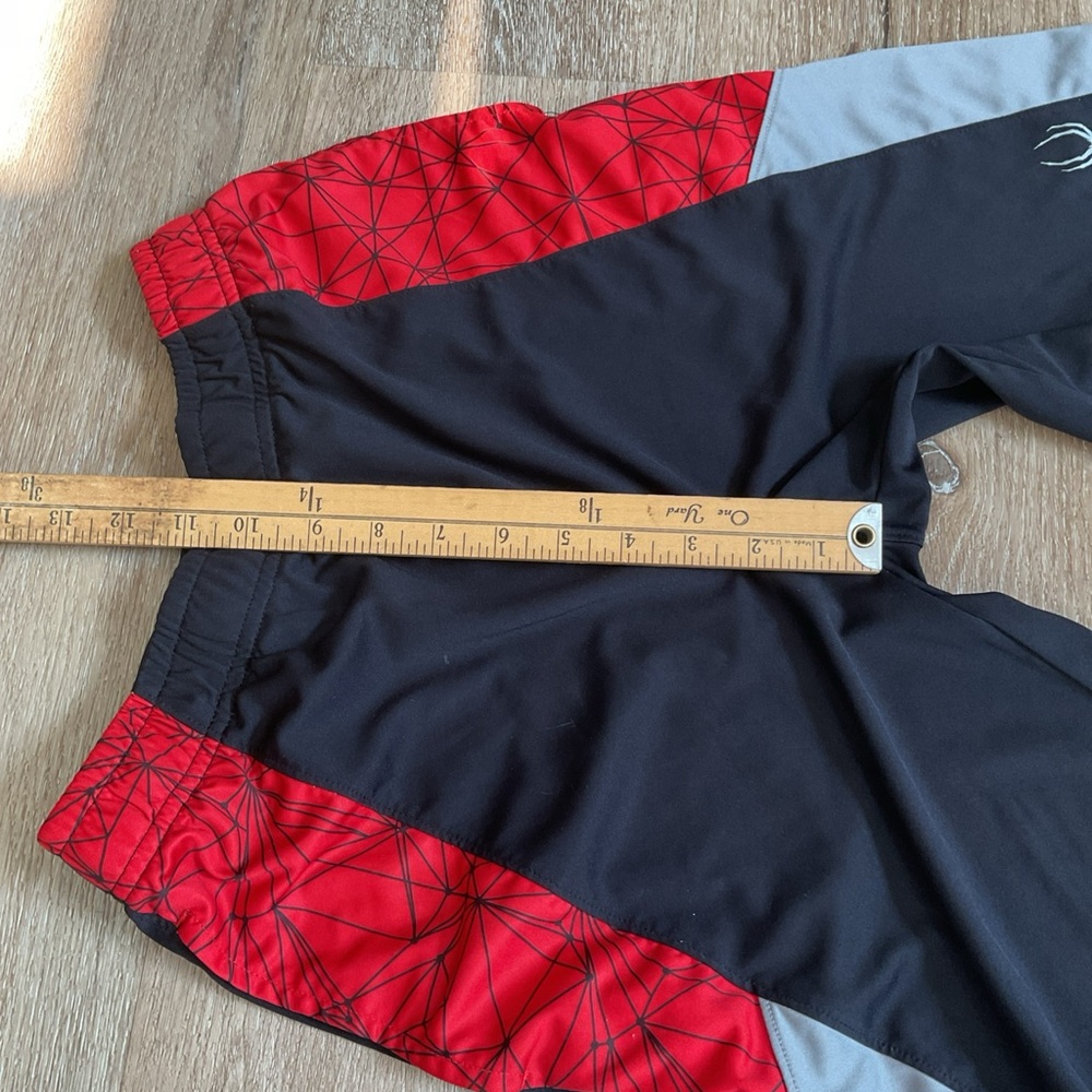 Spyder - Elastic Waist Athletic Shorts - Red and Black - Boys Size XL - Picture 10 of 10